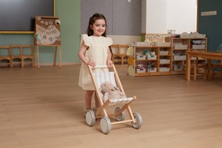 Doll stroller - grey - Viga